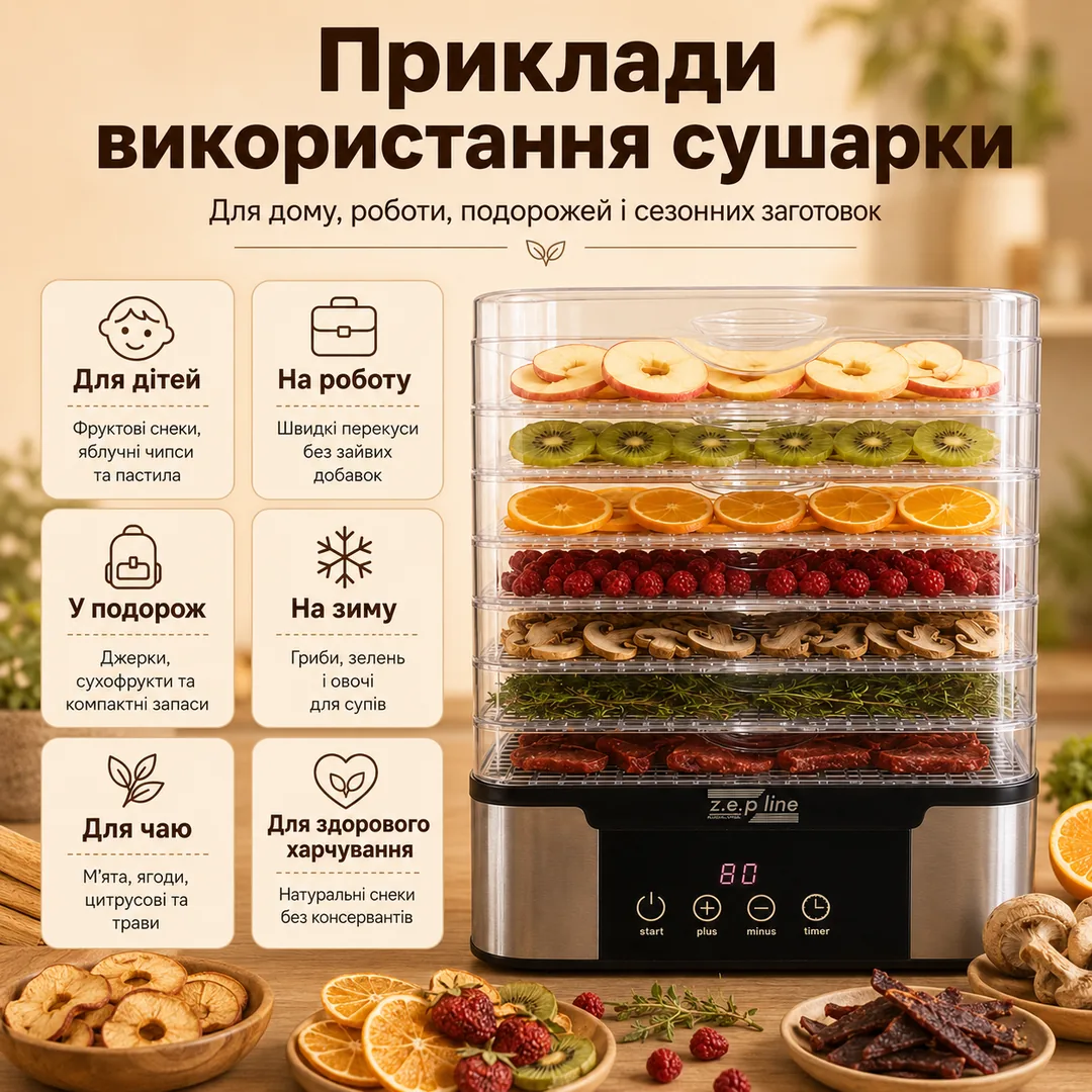 Приклади використання сушарки